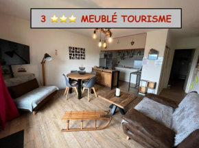 SUPERBE T2 classé 3 étoiles 45m2-WIFI gratuit-STYLE CHALET VUE PANO